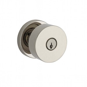 Keyed Entry Contemporary Knob with Contemporary Round Rose