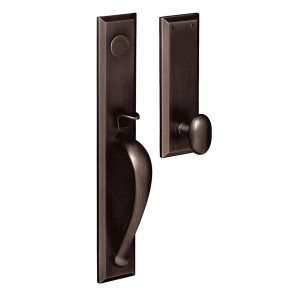 Baldwin Hardware 6751003, Oval Turn Piece Interior and Entrance Thumb turn  Lock with Backplate for 2-1/4 Inch Doors, Lifetime Brass