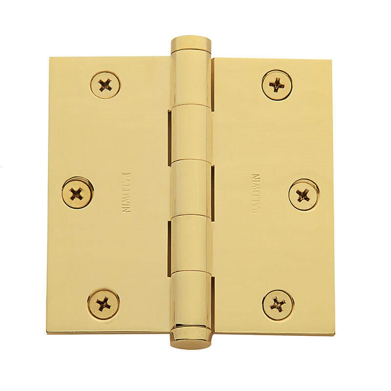 BALDWIN POLISHED BRASS LACQUERED HINGE 1140.030 